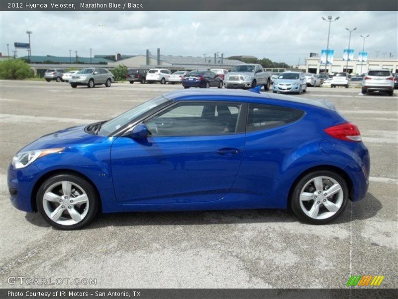 Marathon Blue / Black 2012 Hyundai Veloster