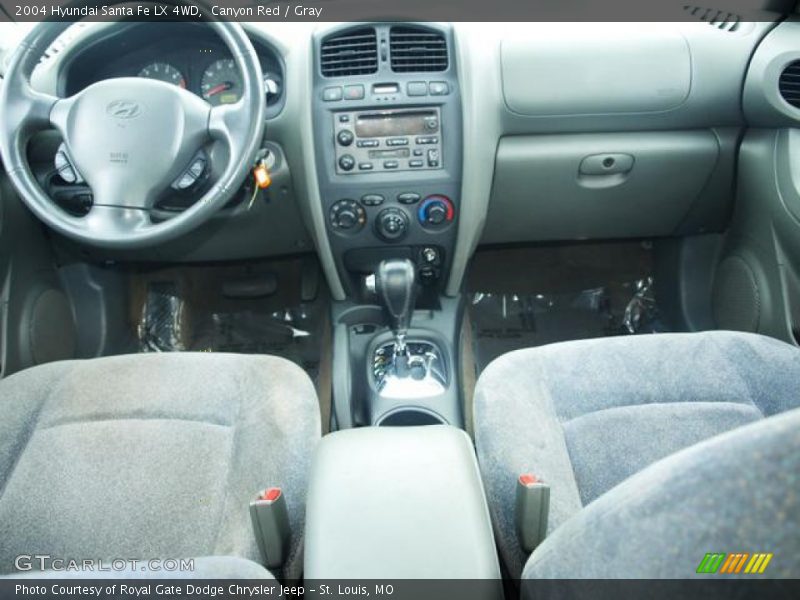 Canyon Red / Gray 2004 Hyundai Santa Fe LX 4WD