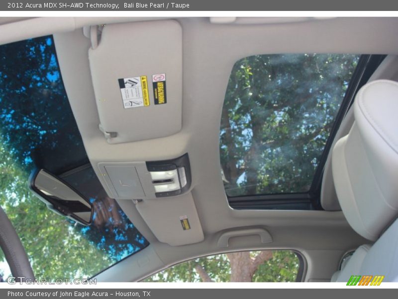 Bali Blue Pearl / Taupe 2012 Acura MDX SH-AWD Technology