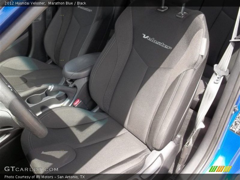 Marathon Blue / Black 2012 Hyundai Veloster
