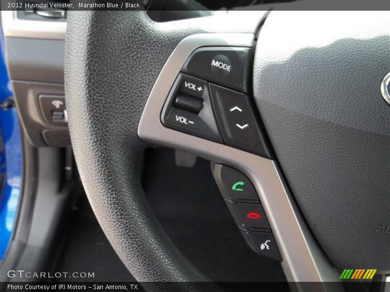 Marathon Blue / Black 2012 Hyundai Veloster
