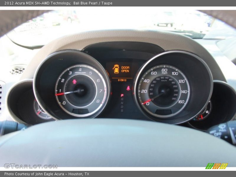 Bali Blue Pearl / Taupe 2012 Acura MDX SH-AWD Technology