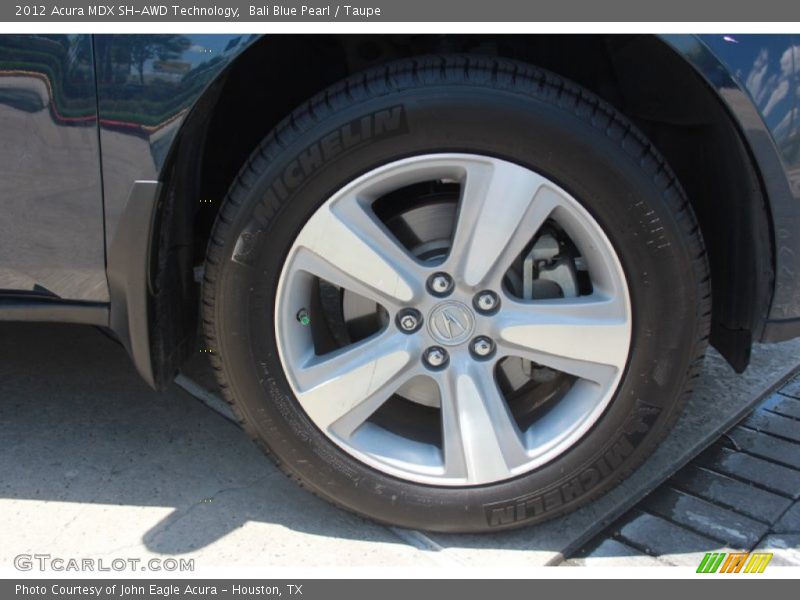 Bali Blue Pearl / Taupe 2012 Acura MDX SH-AWD Technology