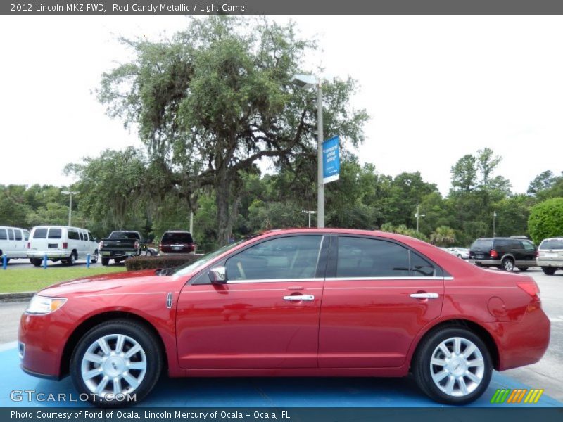 Red Candy Metallic / Light Camel 2012 Lincoln MKZ FWD