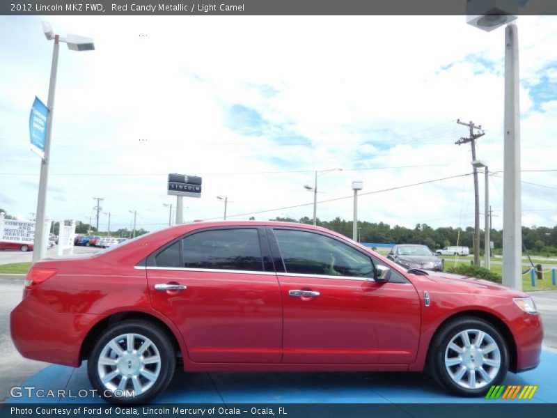 Red Candy Metallic / Light Camel 2012 Lincoln MKZ FWD
