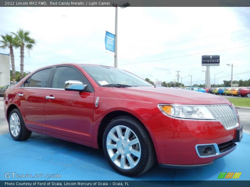 Red Candy Metallic / Light Camel 2012 Lincoln MKZ FWD