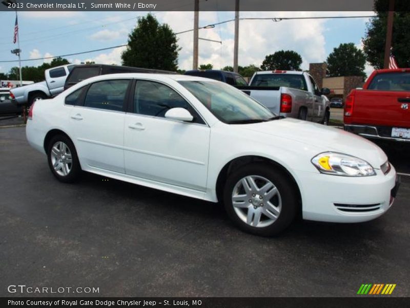 Summit White / Ebony 2013 Chevrolet Impala LT