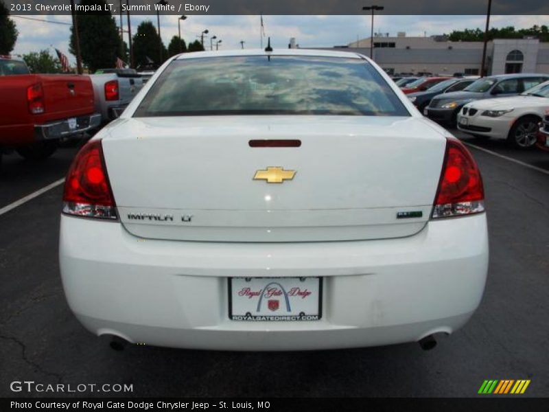 Summit White / Ebony 2013 Chevrolet Impala LT