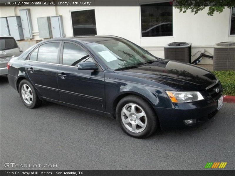 Ebony Black / Gray 2006 Hyundai Sonata GLS V6