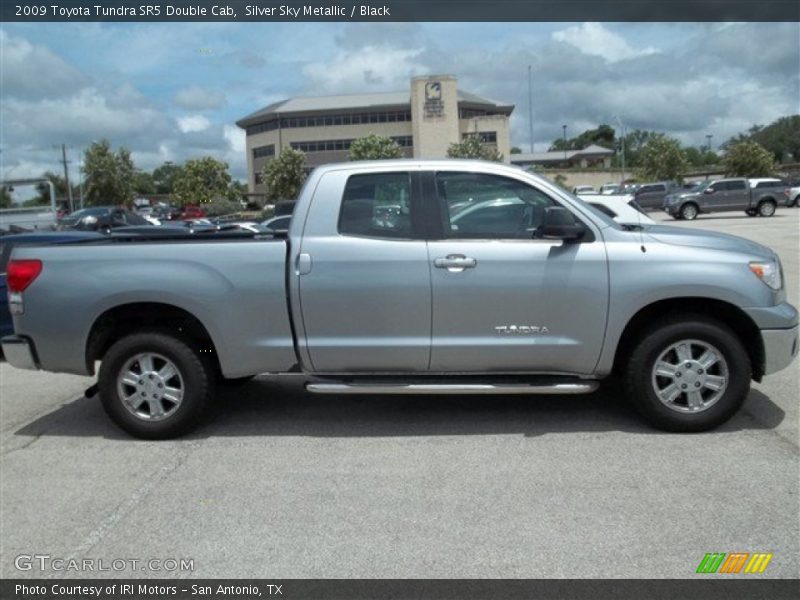 Silver Sky Metallic / Black 2009 Toyota Tundra SR5 Double Cab