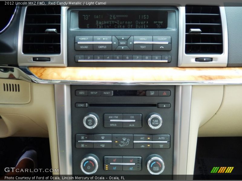 Red Candy Metallic / Light Camel 2012 Lincoln MKZ FWD
