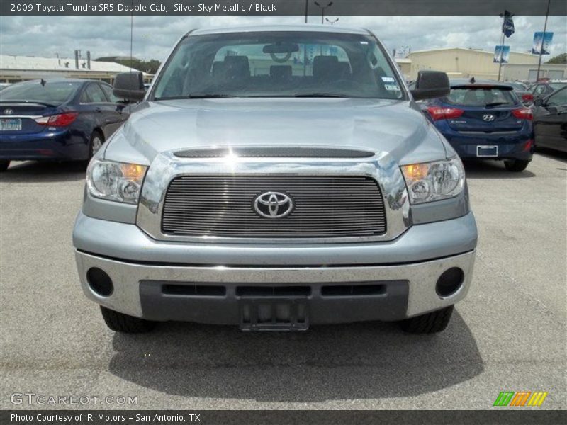 Silver Sky Metallic / Black 2009 Toyota Tundra SR5 Double Cab