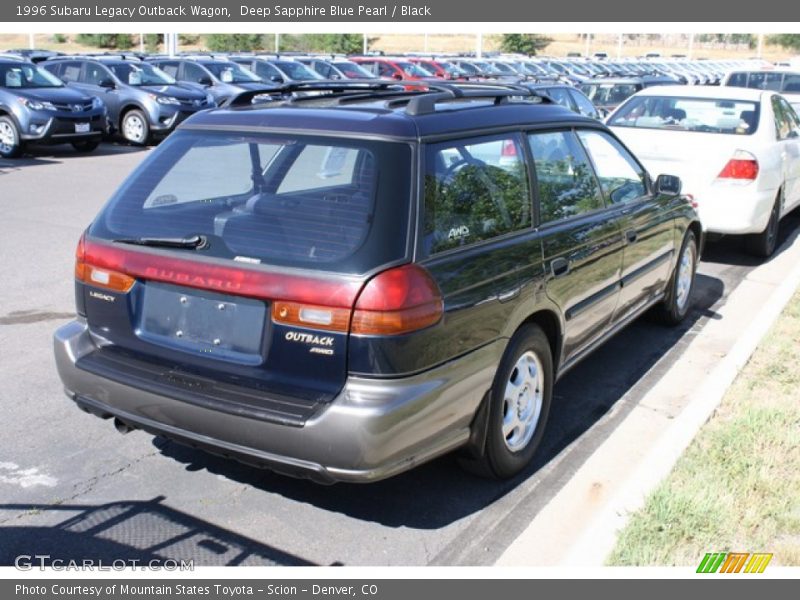 Deep Sapphire Blue Pearl / Black 1996 Subaru Legacy Outback Wagon