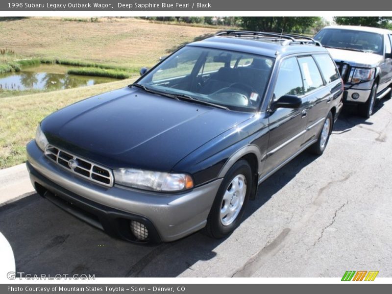 Deep Sapphire Blue Pearl / Black 1996 Subaru Legacy Outback Wagon