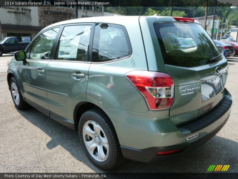 Jasmin Green Metallic / Platinum 2014 Subaru Forester 2.5i