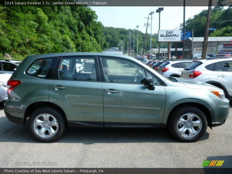 Jasmin Green Metallic / Platinum 2014 Subaru Forester 2.5i
