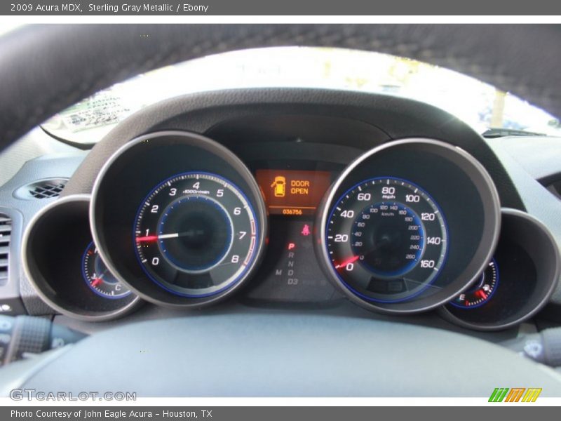 Sterling Gray Metallic / Ebony 2009 Acura MDX