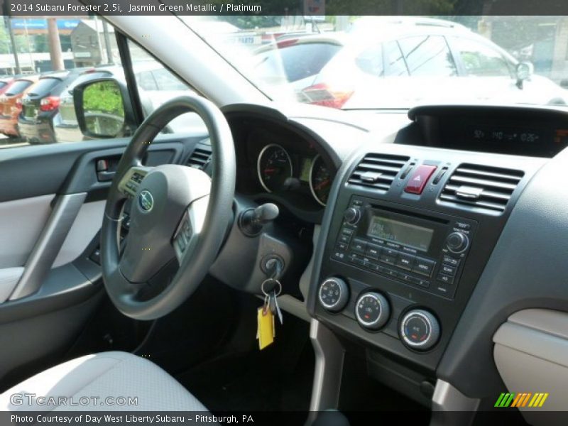 Jasmin Green Metallic / Platinum 2014 Subaru Forester 2.5i