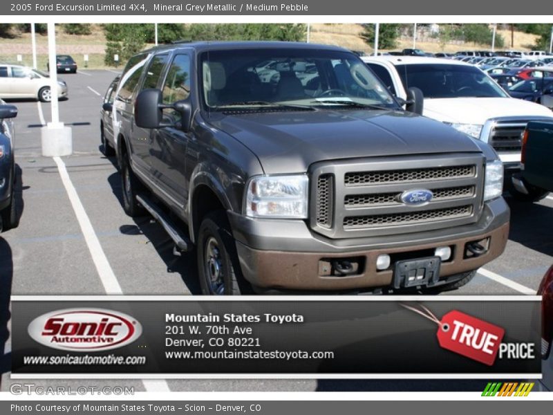 Mineral Grey Metallic / Medium Pebble 2005 Ford Excursion Limited 4X4
