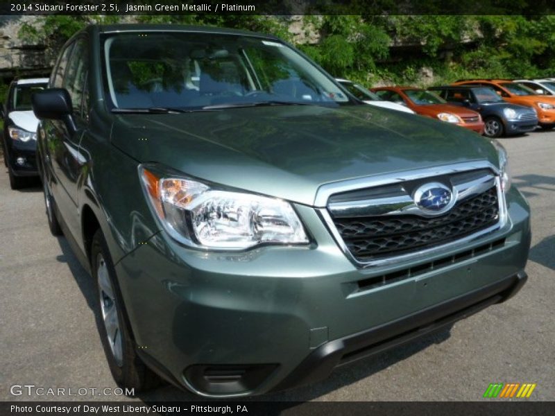 Jasmin Green Metallic / Platinum 2014 Subaru Forester 2.5i
