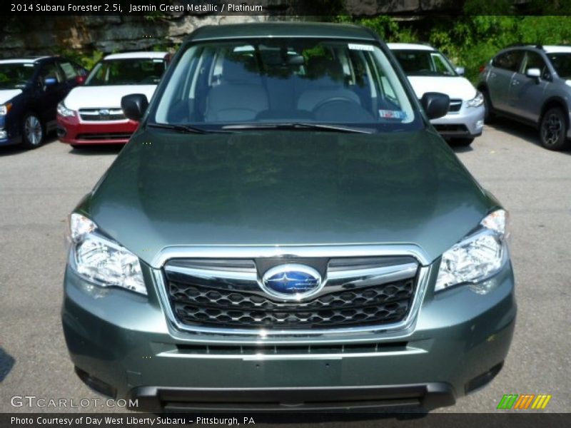 Jasmin Green Metallic / Platinum 2014 Subaru Forester 2.5i