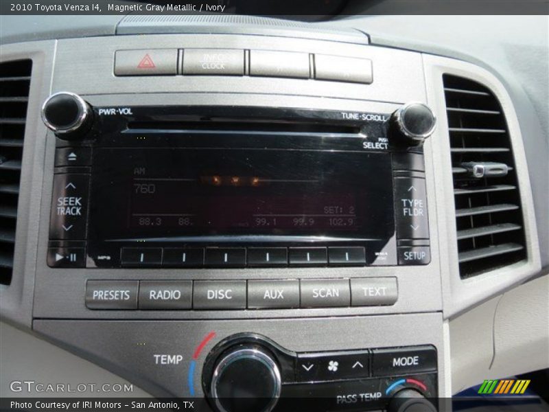 Magnetic Gray Metallic / Ivory 2010 Toyota Venza I4