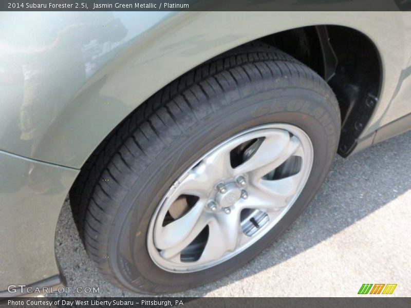 Jasmin Green Metallic / Platinum 2014 Subaru Forester 2.5i