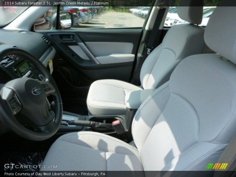 Jasmin Green Metallic / Platinum 2014 Subaru Forester 2.5i