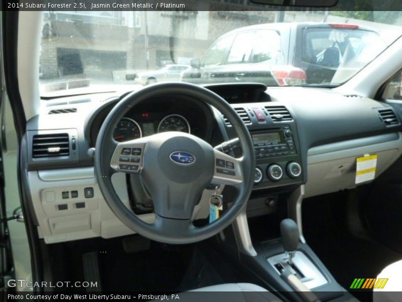 Jasmin Green Metallic / Platinum 2014 Subaru Forester 2.5i