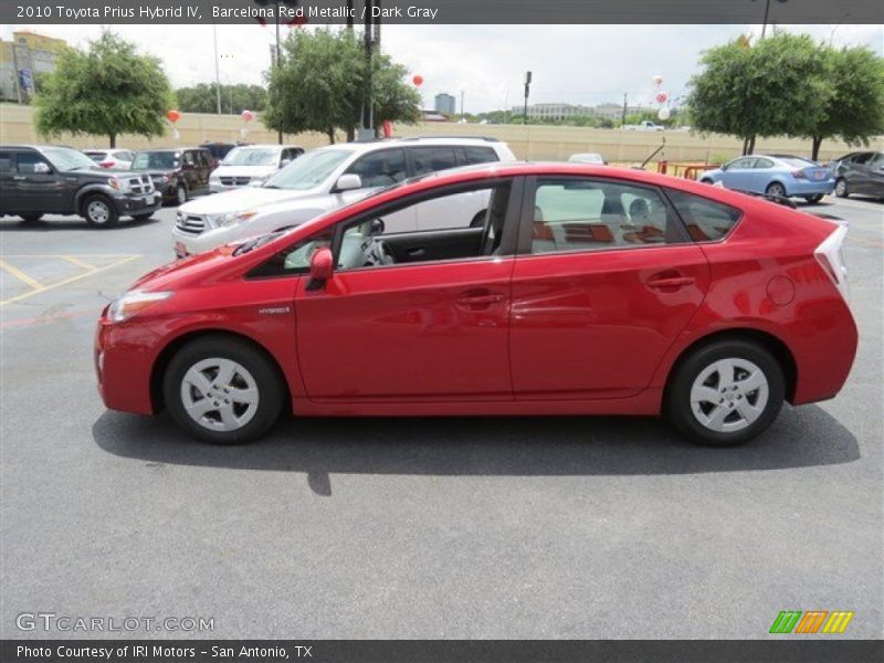 Barcelona Red Metallic / Dark Gray 2010 Toyota Prius Hybrid IV