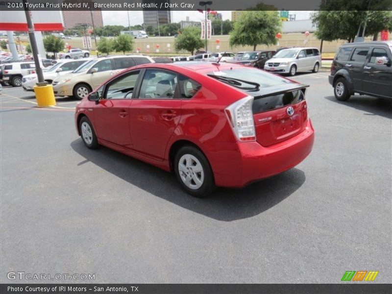 Barcelona Red Metallic / Dark Gray 2010 Toyota Prius Hybrid IV