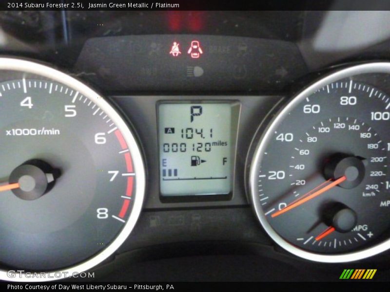 Jasmin Green Metallic / Platinum 2014 Subaru Forester 2.5i
