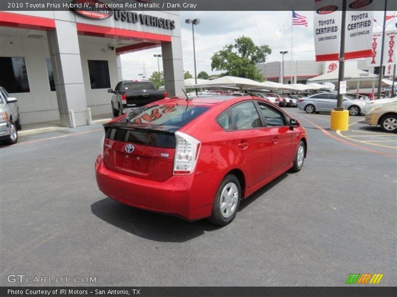 Barcelona Red Metallic / Dark Gray 2010 Toyota Prius Hybrid IV