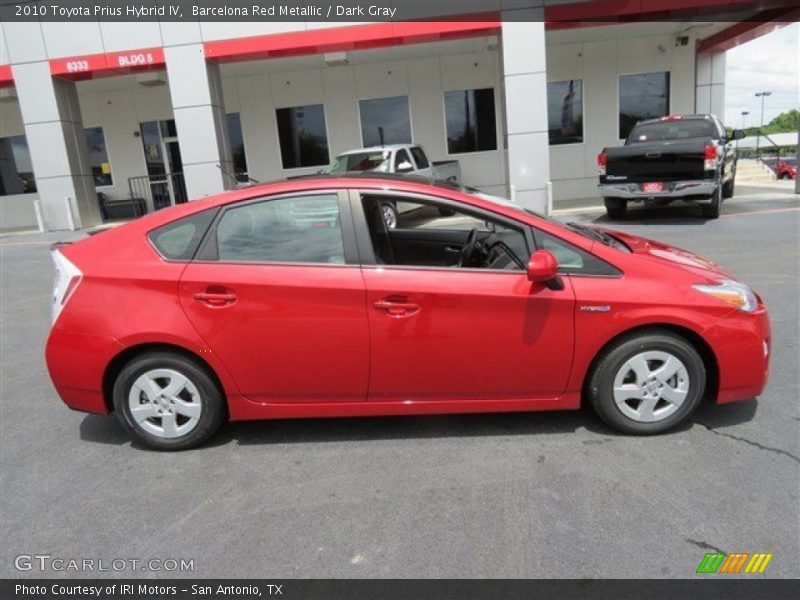Barcelona Red Metallic / Dark Gray 2010 Toyota Prius Hybrid IV