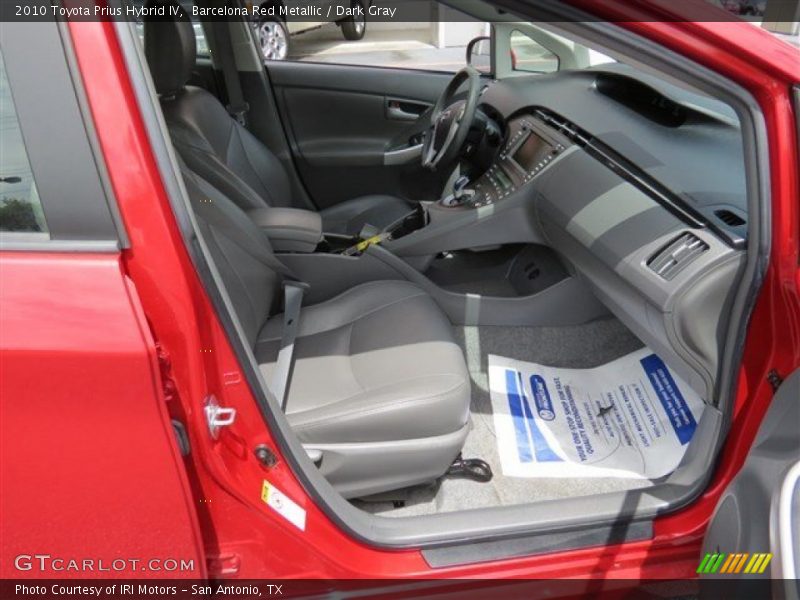 Barcelona Red Metallic / Dark Gray 2010 Toyota Prius Hybrid IV