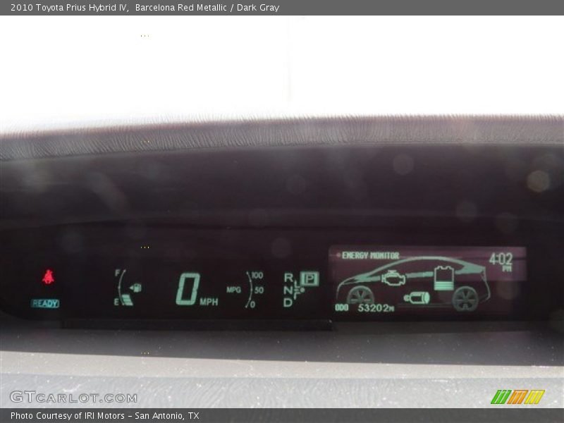 Barcelona Red Metallic / Dark Gray 2010 Toyota Prius Hybrid IV