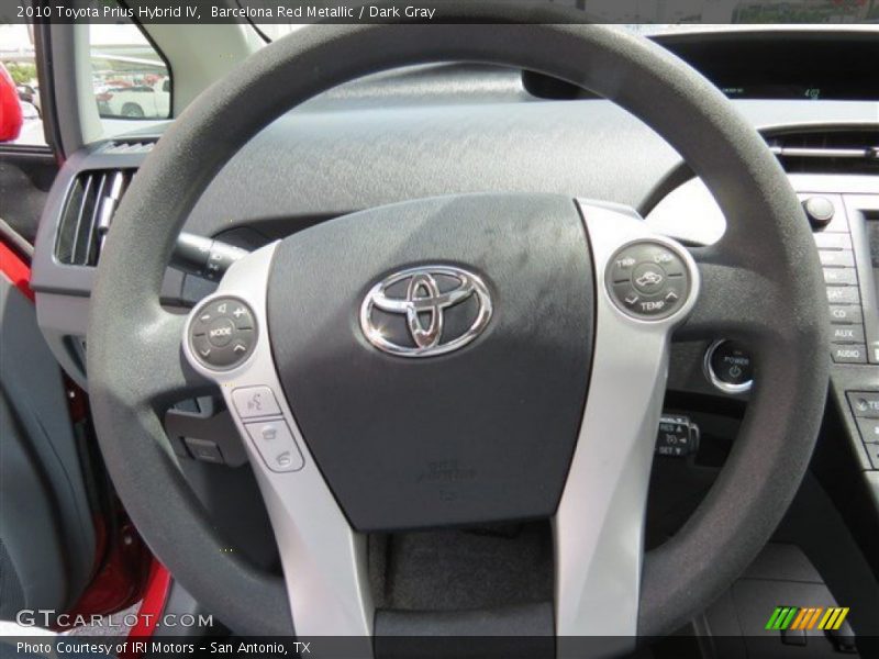 Barcelona Red Metallic / Dark Gray 2010 Toyota Prius Hybrid IV