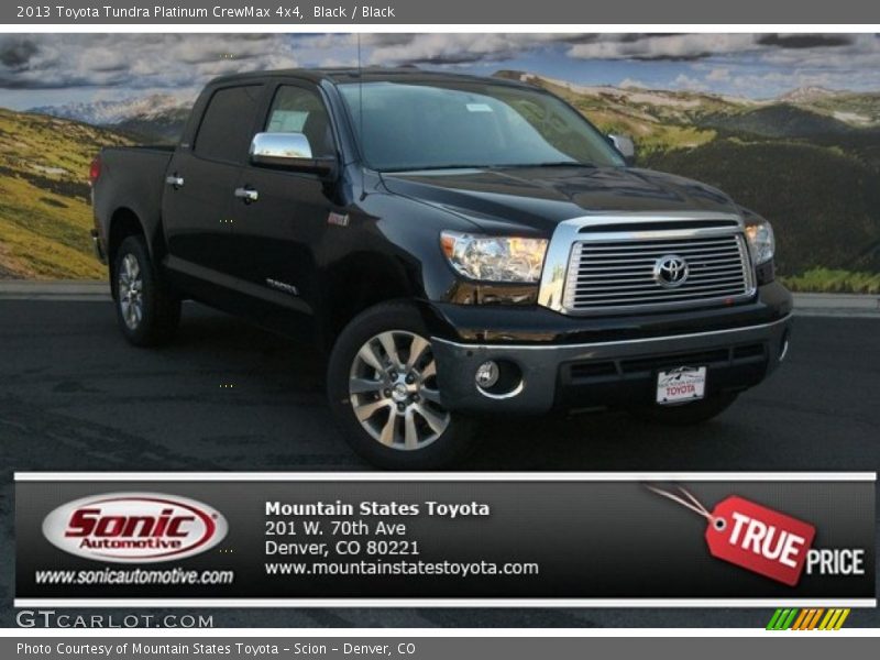 Black / Black 2013 Toyota Tundra Platinum CrewMax 4x4
