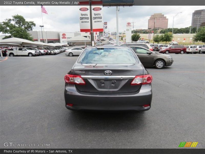 Magnetic Gray Metallic / Ash 2012 Toyota Corolla