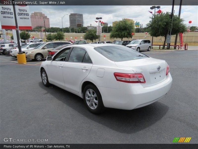 Super White / Ash 2011 Toyota Camry LE