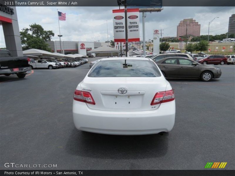 Super White / Ash 2011 Toyota Camry LE