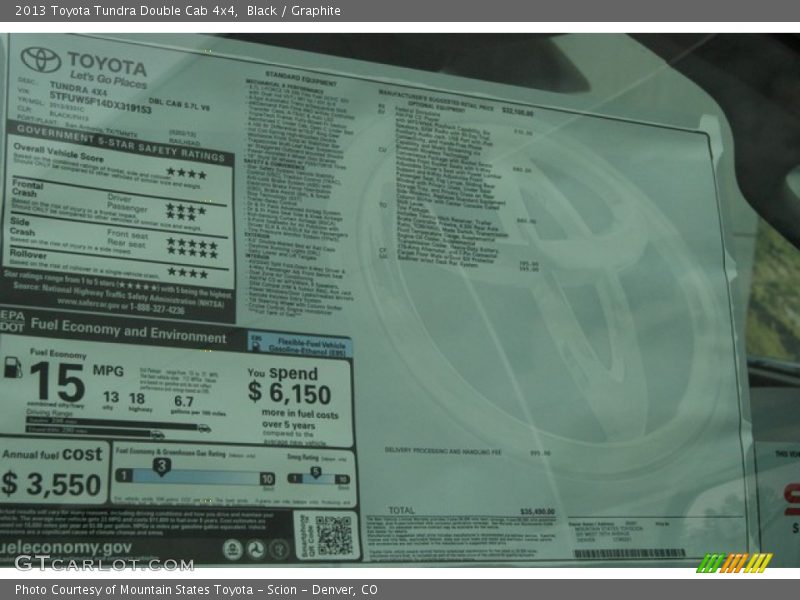 Black / Graphite 2013 Toyota Tundra Double Cab 4x4