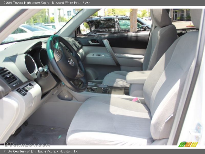 Blizzard White Pearl / Ash 2009 Toyota Highlander Sport