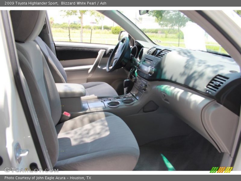 Blizzard White Pearl / Ash 2009 Toyota Highlander Sport