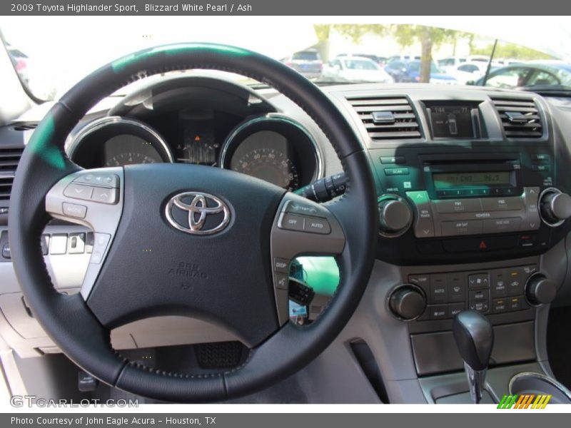 Blizzard White Pearl / Ash 2009 Toyota Highlander Sport