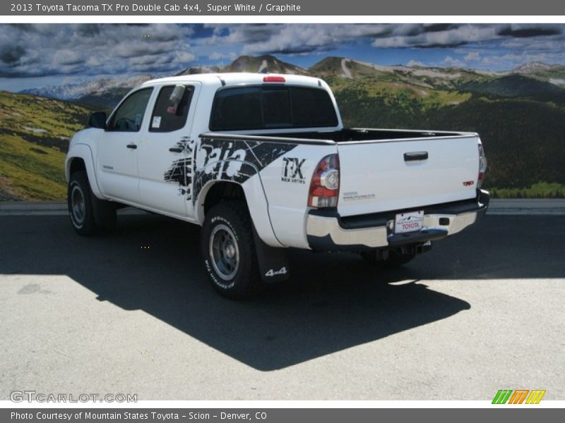Super White / Graphite 2013 Toyota Tacoma TX Pro Double Cab 4x4