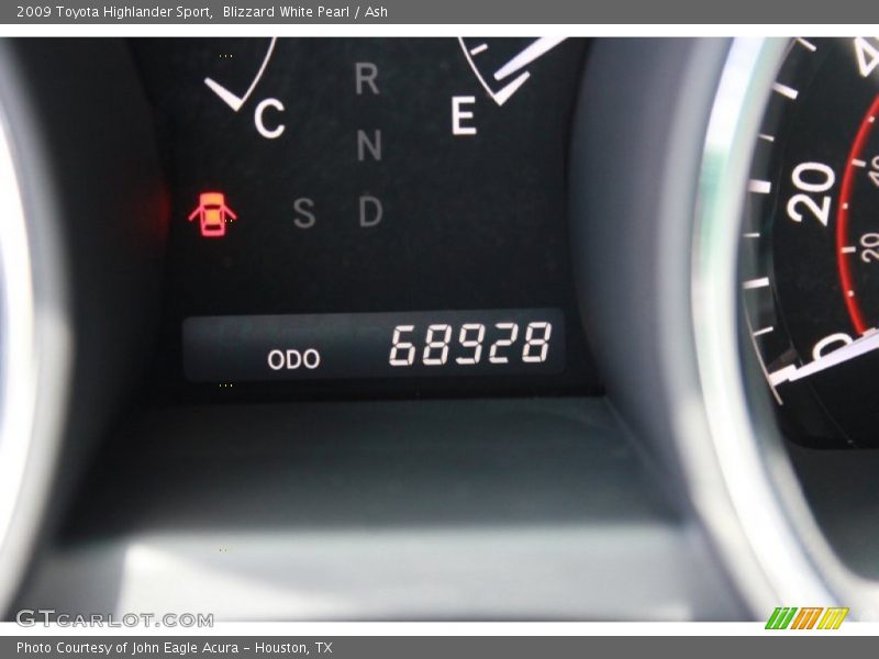 Blizzard White Pearl / Ash 2009 Toyota Highlander Sport