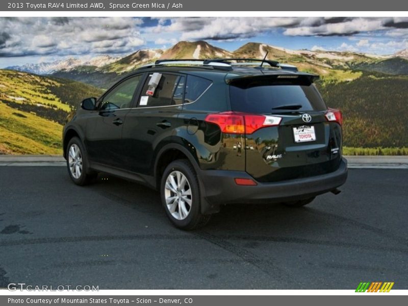 Spruce Green Mica / Ash 2013 Toyota RAV4 Limited AWD