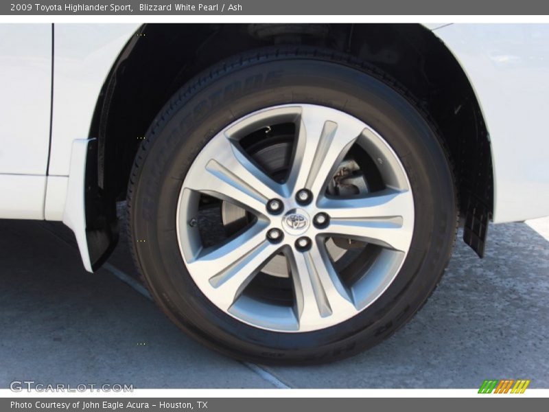 Blizzard White Pearl / Ash 2009 Toyota Highlander Sport