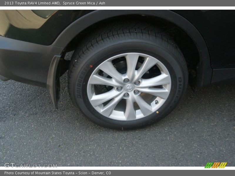 Spruce Green Mica / Ash 2013 Toyota RAV4 Limited AWD